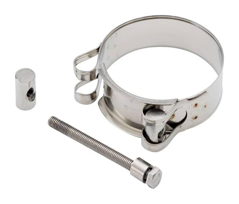 Auto Endrohre Auto-Schalldämpfer-Endrohr Verstellbare Auspuffrohrschelle Edelstahl 201 Schalldämpfer-Rohrschelle Clip Auto-Auspuffspitze(67mm) von WEKPOPMEVL