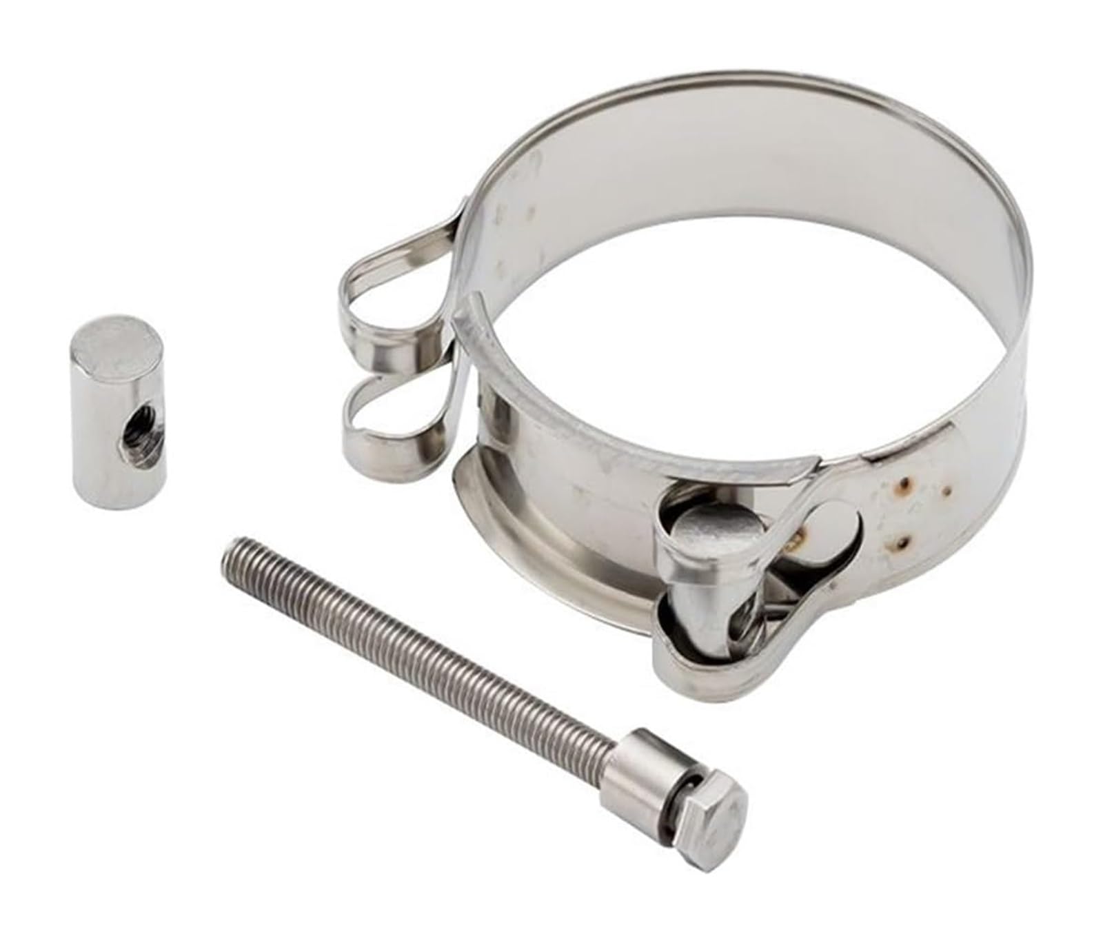 Auto Endrohre Auto-Schalldämpfer-Endrohr Verstellbare Auspuffrohrschelle Edelstahl 201 Schalldämpfer-Rohrschelle Clip Auto-Auspuffspitze(76mm) von WEKPOPMEVL