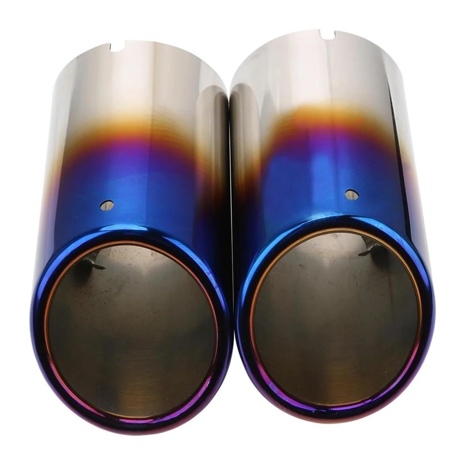 Auto Endrohre Für A1 A2 A3/A4 B8 2009–2016 Q5 2009–2012 Auto-Auspuffrohr-Endrohrspitze Auspuffspitze Schalldämpferrohrabdeckung(Roast blue-7.6cm) von WEKPOPMEVL