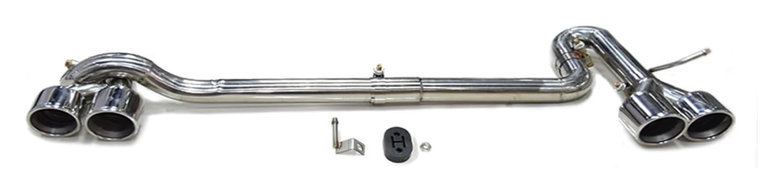 Auto Endrohre Für A4 2014-2018 Limousine Schalldämpfer Spitze Auspuffrohr System Düse Auto Auspuff Spitze Auto Schalldämpfer Endrohr 1 Set Dual(Silber) von WEKPOPMEVL