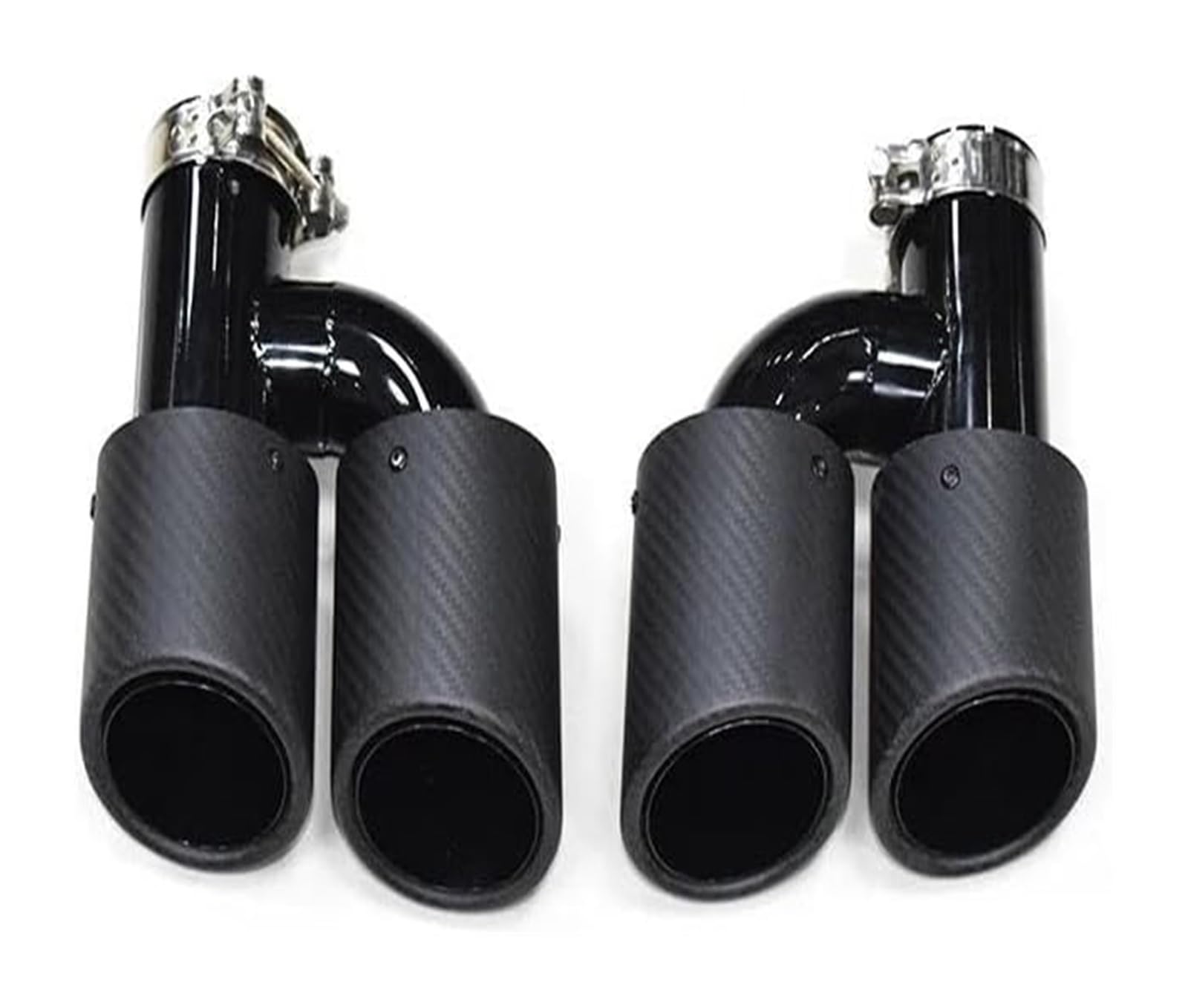 Auto Endrohre Für A4 A5 A6 A7 Bis Zu S4 S5 S6 S7 Schwarz Schalldämpfer Spitze 60mm Endrohr Auto Auspuffrohr Endrohr Spitze Auto Hinten Doppelauspuffrohr(Black B) von WEKPOPMEVL