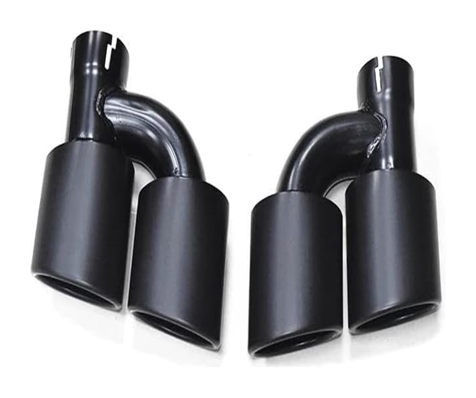 Auto Endrohre Für A4 A5 A6 A7 Bis Zu S4 S5 S6 S7 Schwarz Schalldämpfer Spitze 60mm Endrohr Auto Auspuffrohr Endrohr Spitze Auto Hinten Doppelauspuffrohr(Black D) von WEKPOPMEVL