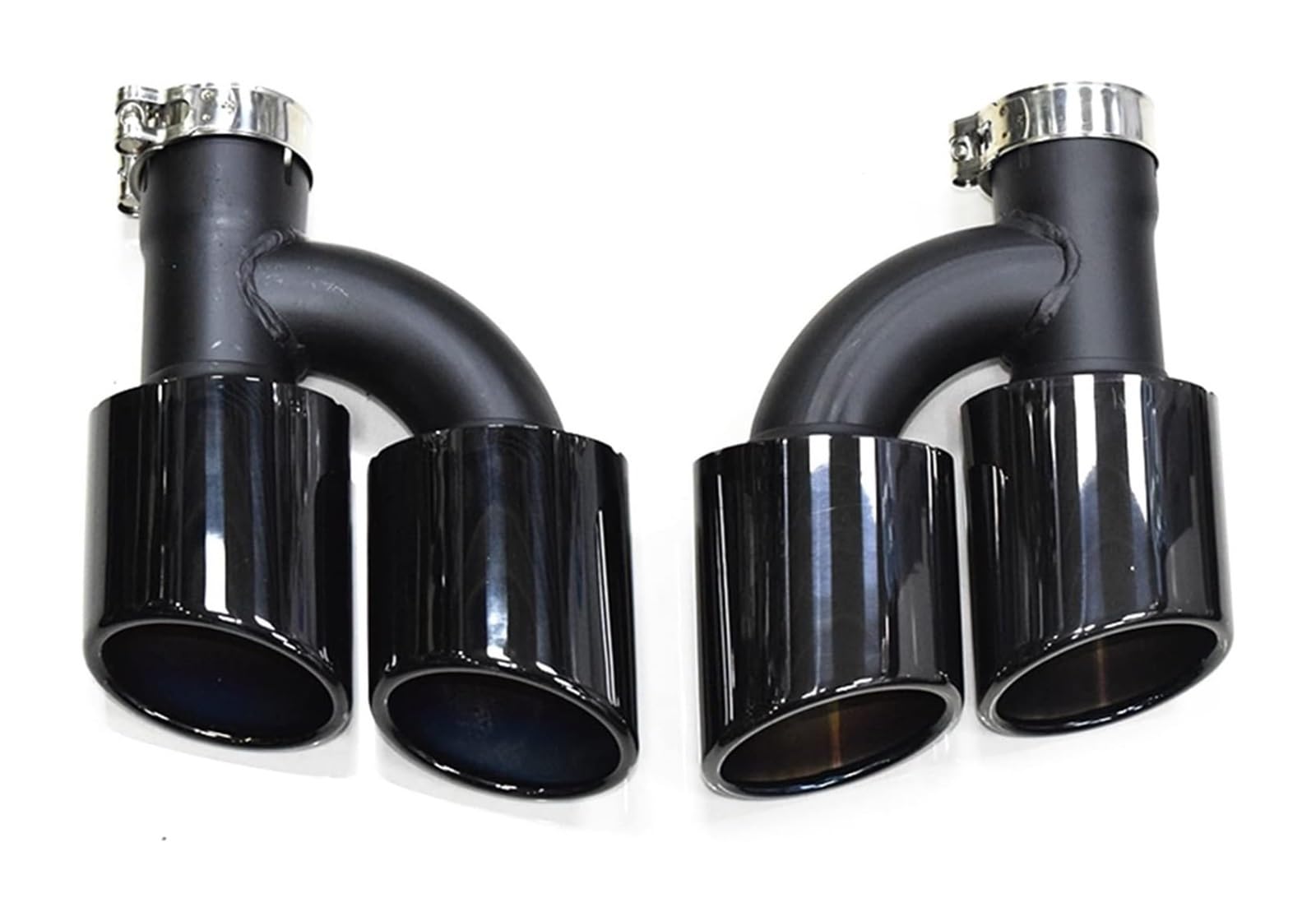 Auto Endrohre Für A4 Für A5 Für A6 Für A7 Bis Für S4 Für S5 Für S6 Für S7 60mm Endrohr Auto Auspuff Spitze Auto In Der Nähe Von Schalldämpfer Endrohr Dual(Silver A) von WEKPOPMEVL
