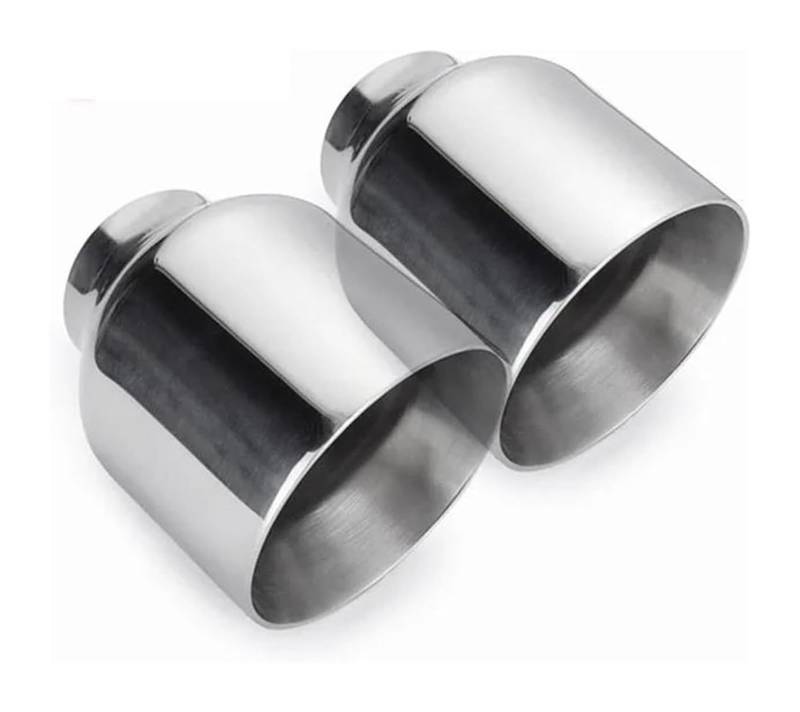 Auto Endrohre Für B&MW Auto-Auspuffrohr-Endrohrspitze 1/2/4 Stück 63 Mm-101 Mm Universal-Auto-Auspuff-Schalldämpferrohr Doppelwandige Auspuffspitzen(2pcs) von WEKPOPMEVL