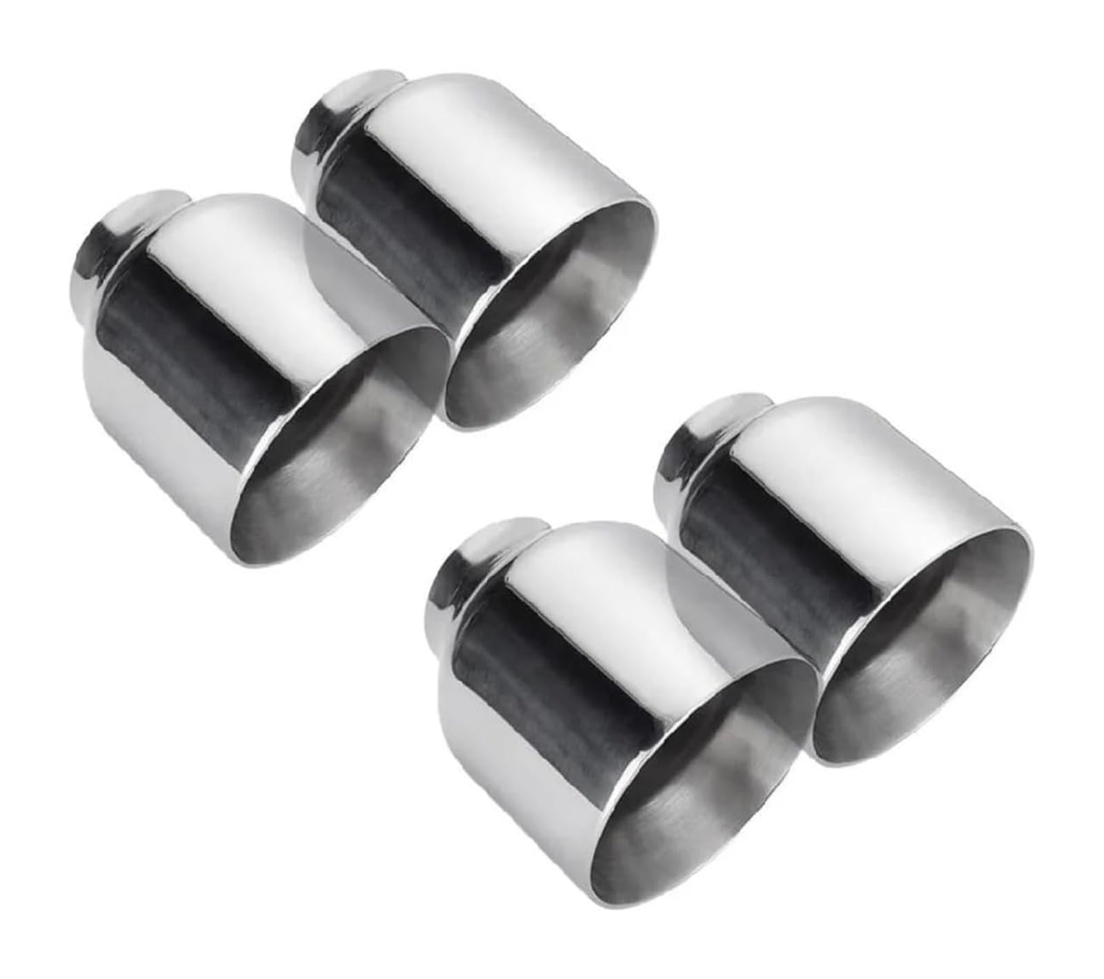 Auto Endrohre Für B&MW Auto-Auspuffrohr-Endrohrspitze 1/2/4 Stück 63 Mm-101 Mm Universal-Auto-Auspuff-Schalldämpferrohr Doppelwandige Auspuffspitzen(4pcs) von WEKPOPMEVL