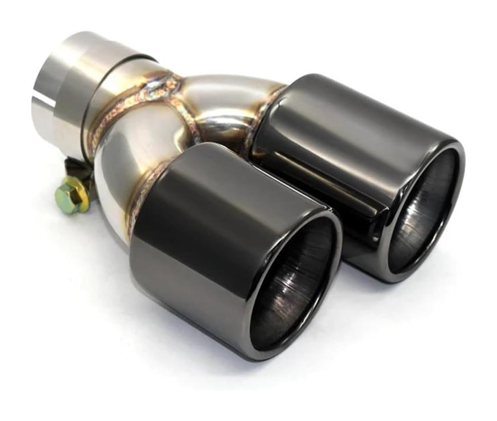 Auto Endrohre Für B&MW E90 Auto-Auspuffrohrspitze Endrohr 60 Mm Einlassdüse 1 Stück Dual-Out-Auspuffspitze 304 Edelstahl-Schalldämpfer(Black 1 pcs) von WEKPOPMEVL