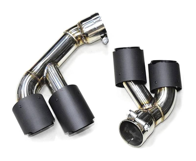 Auto Endrohre Für B&MW Für F15 Für X5M 35i 2014-2018 Auto-Schalldämpferspitzen Four Out Auto-Auspuffrohr-Endrohr-Abgasanlage Quad-Auto-Auspuffspitze(CF B 35i) von WEKPOPMEVL