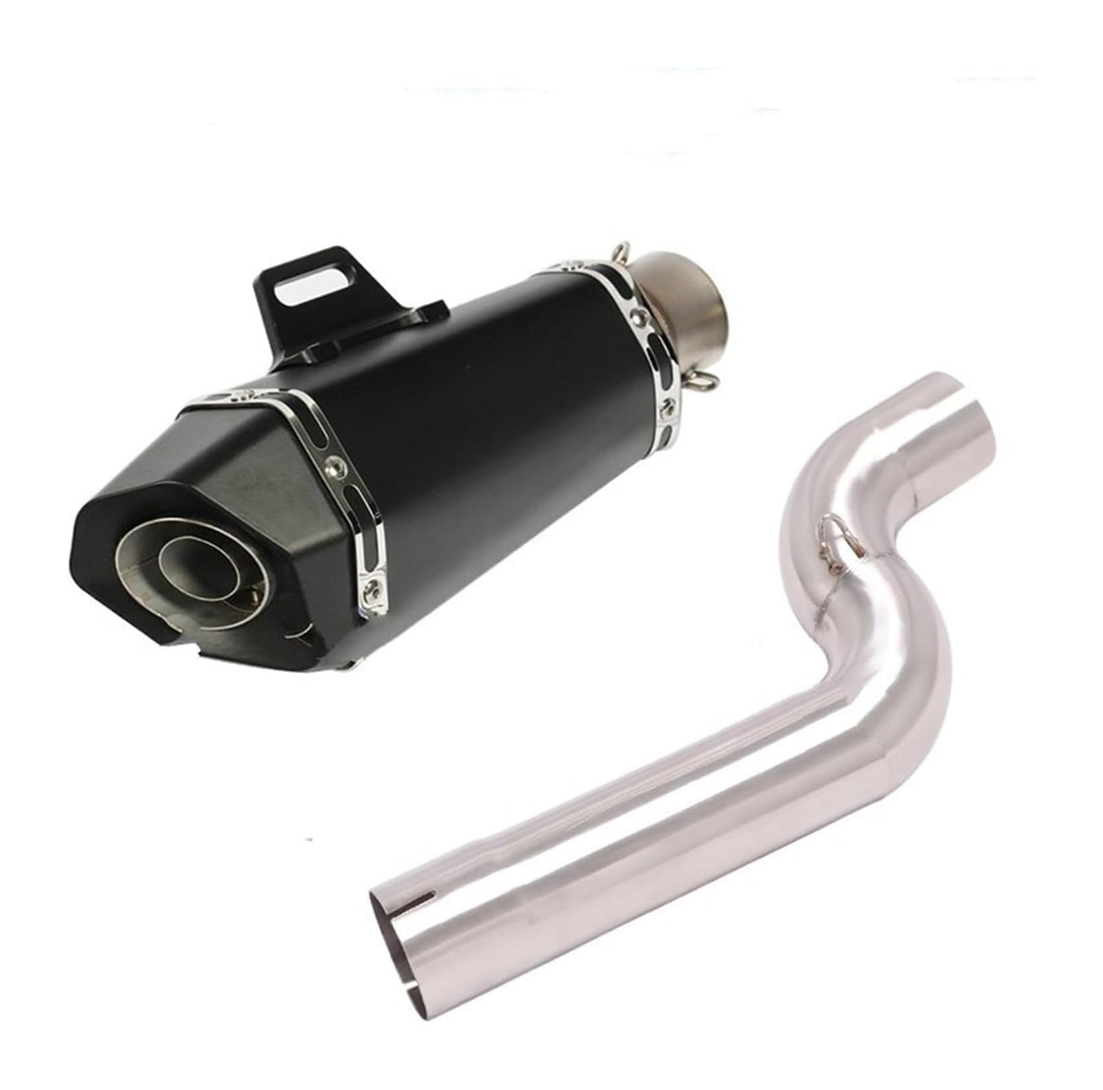 Auto Endrohre Für B&MW Für F900 Für F900R Für F900XR 2020 2021 Motorrad-Abgasanlage Modify Mid Link Pipe Schalldämpfer Auspuffschalldämpfer(B) von WEKPOPMEVL