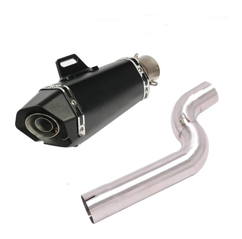 Auto Endrohre Für B&MW Für F900 Für F900R Für F900XR 2020 2021 Motorrad-Abgasanlage Modify Mid Link Pipe Schalldämpfer Auspuffschalldämpfer(B) von WEKPOPMEVL