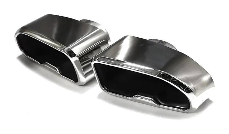 Auto Endrohre Für B&MW Für X4 Für G02 2019 Schalldämpferspitze Auspuffspitzen Schalldämpfer Auspuffendrohr 1 Paar Auspuffrohr Autoauspuffspitze(Silber) von WEKPOPMEVL