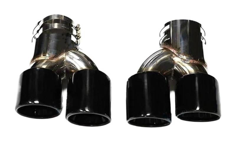 Auto Endrohre Für B&MW G20 G21 M340i G42 M440i G22 M240i MPE 2019 2020 Auto Schalldämpfer Spitze Auspuffanlage Auto Auspuffrohr Endrohr(Black A) von WEKPOPMEVL