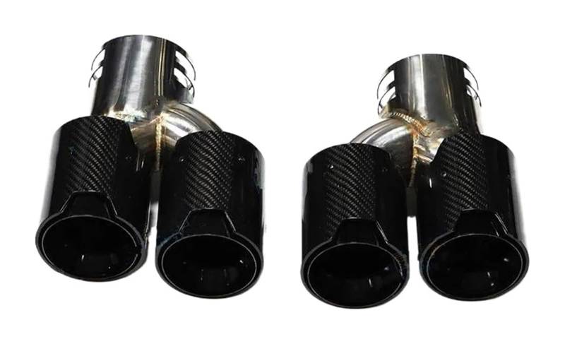 Auto Endrohre Für B&MW G20 G21 M340i G42 M440i G22 M240i MPE 2019 2020 Auto Schalldämpfer Spitze Auspuffanlage Auto Auspuffrohr Endrohr(Carbon Fiber A) von WEKPOPMEVL