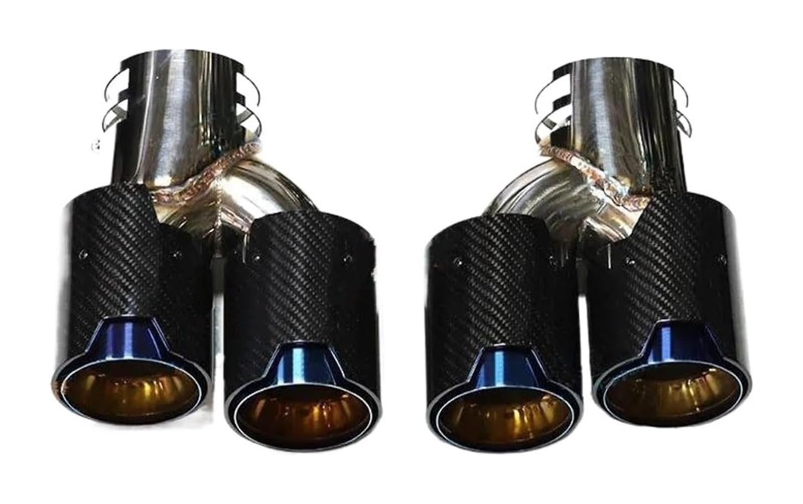 Auto Endrohre Für B&MW G20 G21 M340i G42 M440i G22 M240i MPE 2019 2020 Auto Schalldämpfer Spitze Auspuffanlage Auto Auspuffrohr Endrohr(Carbon Fiber B) von WEKPOPMEVL