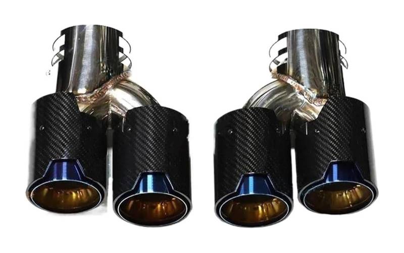 Auto Endrohre Für B&MW G20 G21 M340i G42 M440i G22 M240i MPE 2019 2020 Auto Schalldämpfer Spitze Auspuffanlage Auto Auspuffrohr Endrohr(Carbon Fiber B) von WEKPOPMEVL