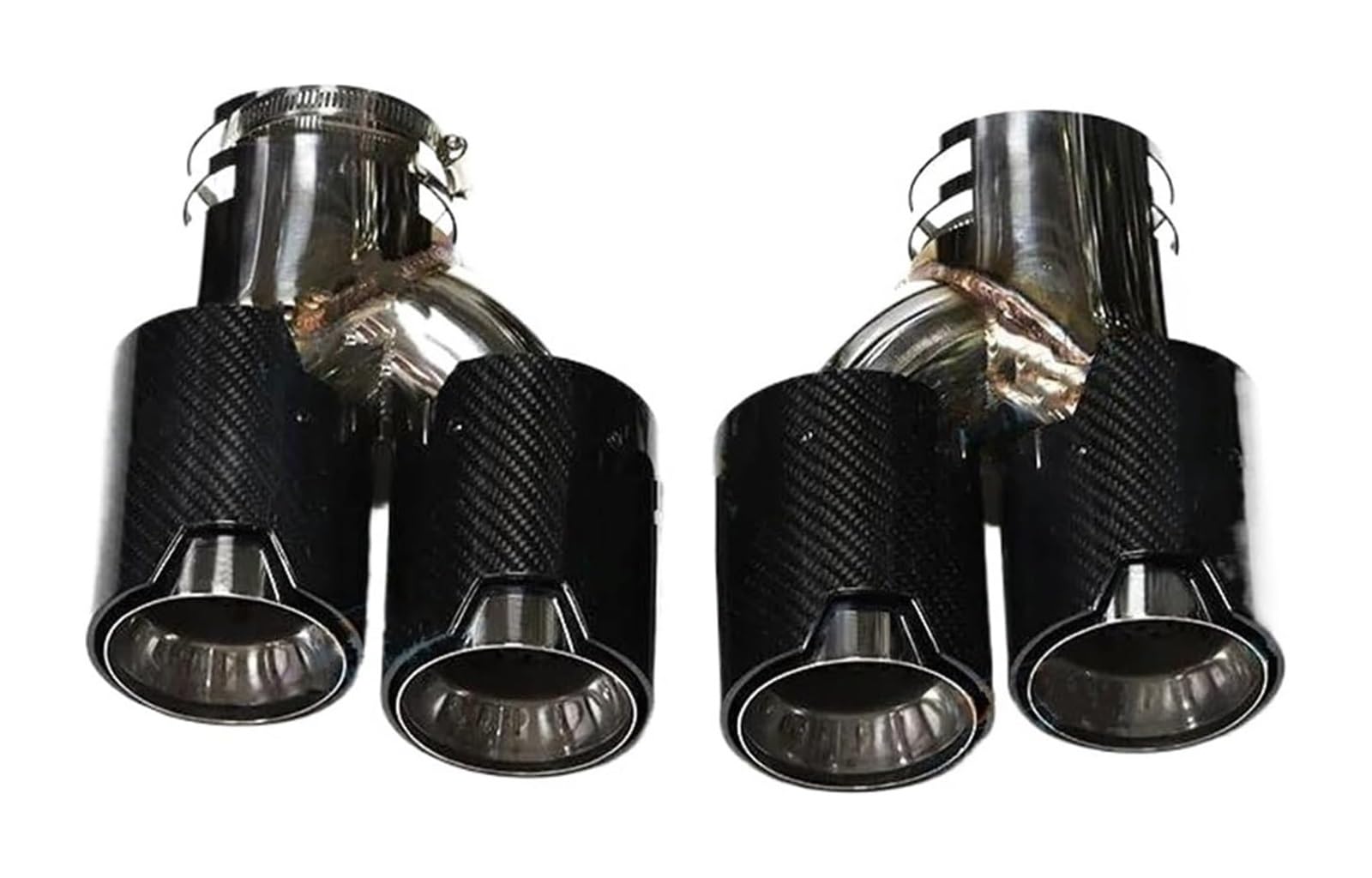 Auto Endrohre Für B&MW G20 G21 M340i G42 M440i G22 M240i MPE 2019 2020 Auto Schalldämpfer Spitze Auspuffanlage Auto Auspuffrohr Endrohr(Carbon Fiber C) von WEKPOPMEVL