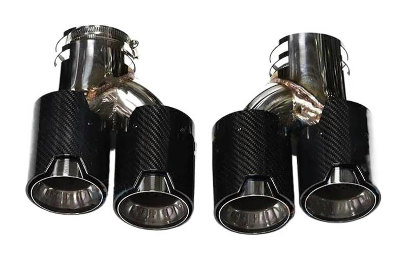 Auto Endrohre Für B&MW G20 G21 M340i G42 M440i G22 M240i MPE 2019 2020 Auto Schalldämpfer Spitze Auspuffanlage Auto Auspuffrohr Endrohr(Carbon Fiber C) von WEKPOPMEVL