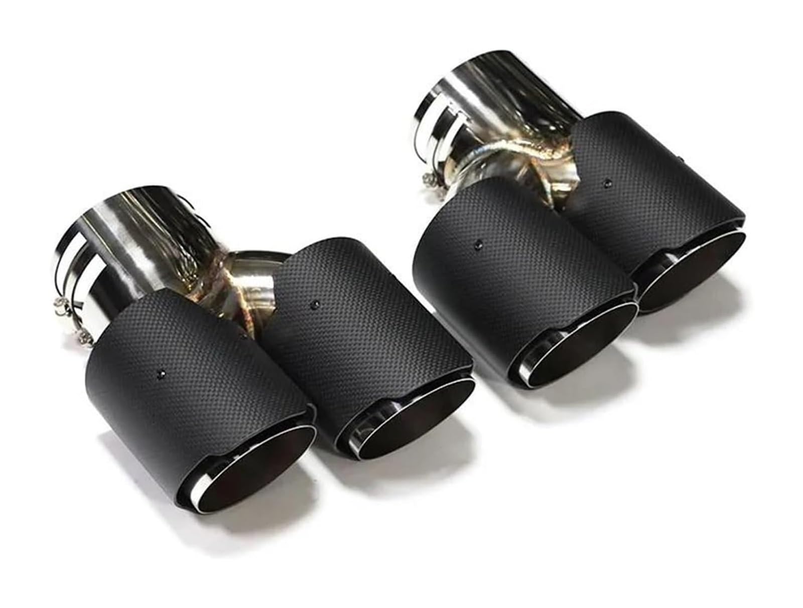 Auto Endrohre Für B&MW G20 G21 M340i G42 M440i G22 M240i MPE 2019 2020 Auto Schalldämpfer Spitze Auspuffanlage Auto Auspuffrohr Endrohr(Carbon Fiber D) von WEKPOPMEVL