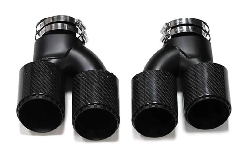 Auto Endrohre Für B&MW G20 G21 M340i G42 M440i G22 M240i MPE 2019 2020 Auto Schalldämpfer Spitze Auspuffanlage Auto Auspuffrohr Endrohr(Carbon Fiber F) von WEKPOPMEVL