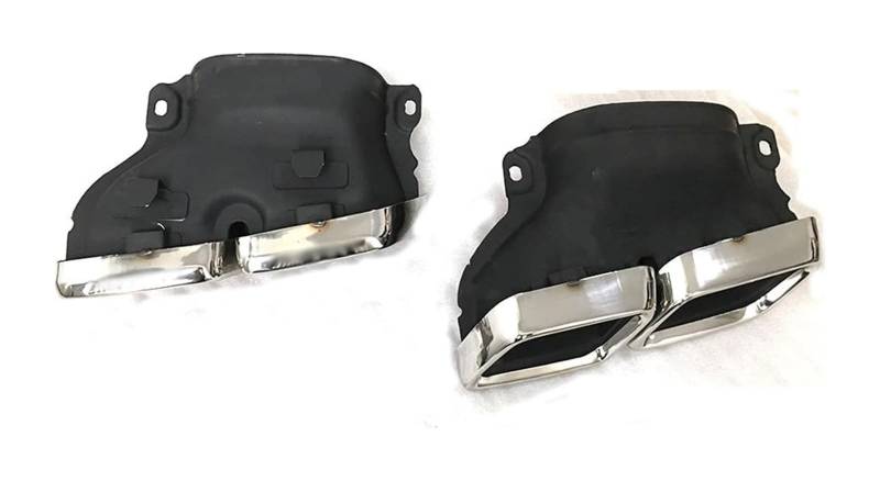 Auto Endrohre Für B&enz Für C E S-Klasse Für W205 Für W207 Für W212 Für C200 Für C300 Für C260 Für C180 Auspuffspitzen-Endrohr Auto-Auspuff-Schalldämpferspitzen(Silber) von WEKPOPMEVL