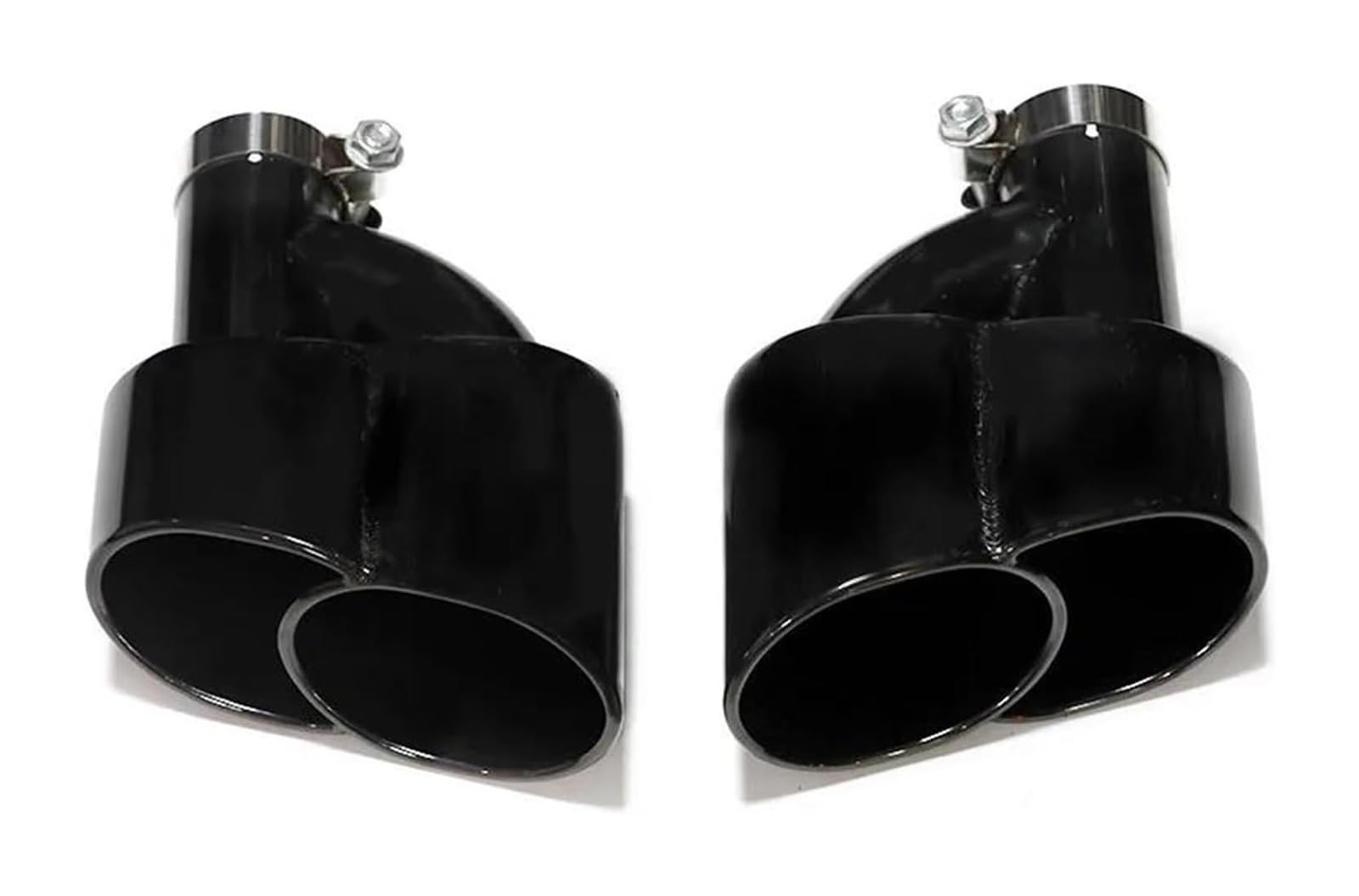 Auto Endrohre Für B&enz Für C200 Für W204 Für W212 Für E260 Für 300L Auspuffspitzen Schalldämpfer Auspuffendrohr Vier-Out-Auspuffspitze(Black 1) von WEKPOPMEVL