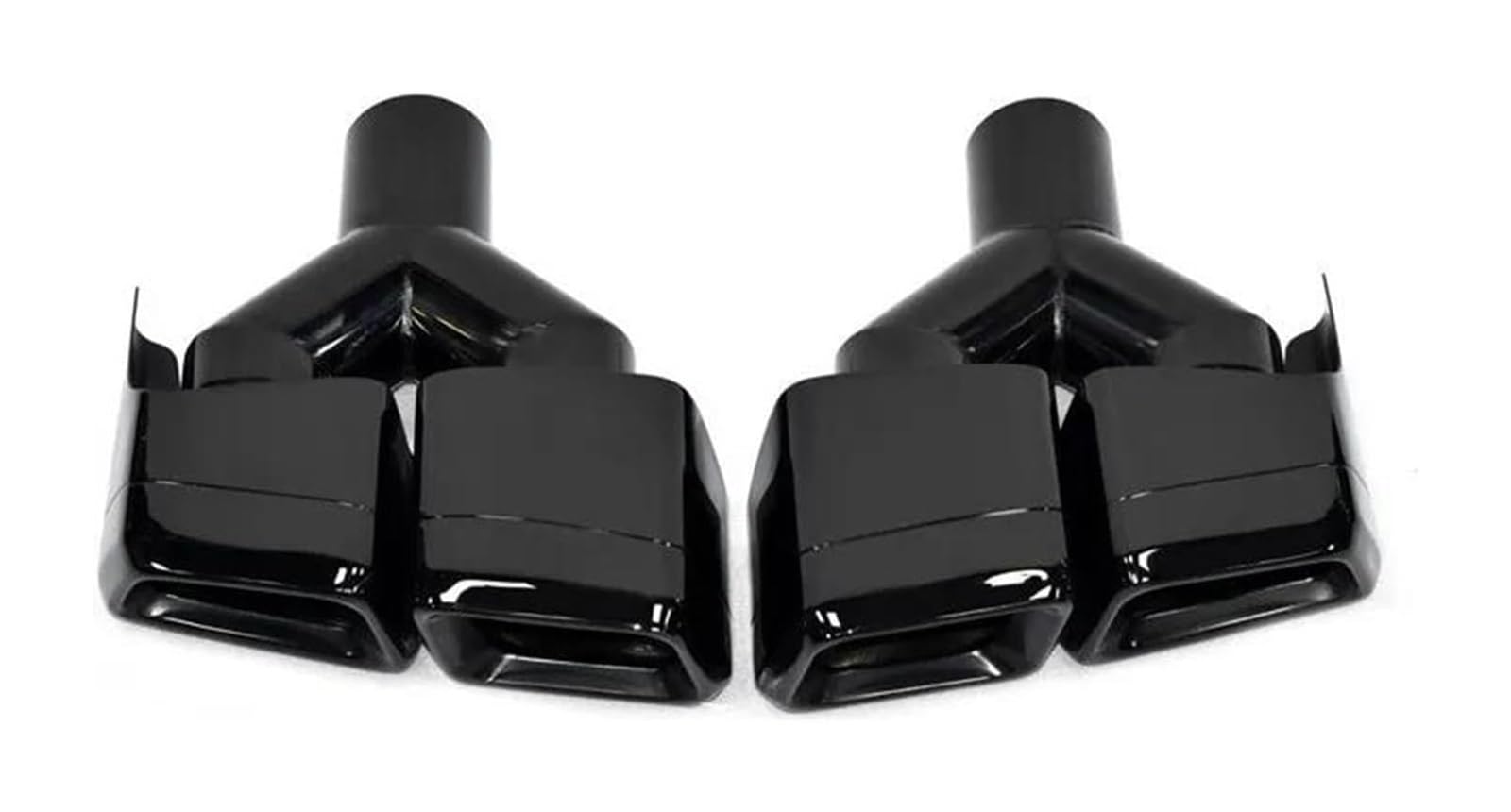 Auto Endrohre Für B&enz Für W204 Für W212 Für W218 Auspuffspitzen Schalldämpfer Auspuffendrohr Auto Heckstoßstange Turboschalldämpfer 4 Ausgänge(R2 Style Black) von WEKPOPMEVL