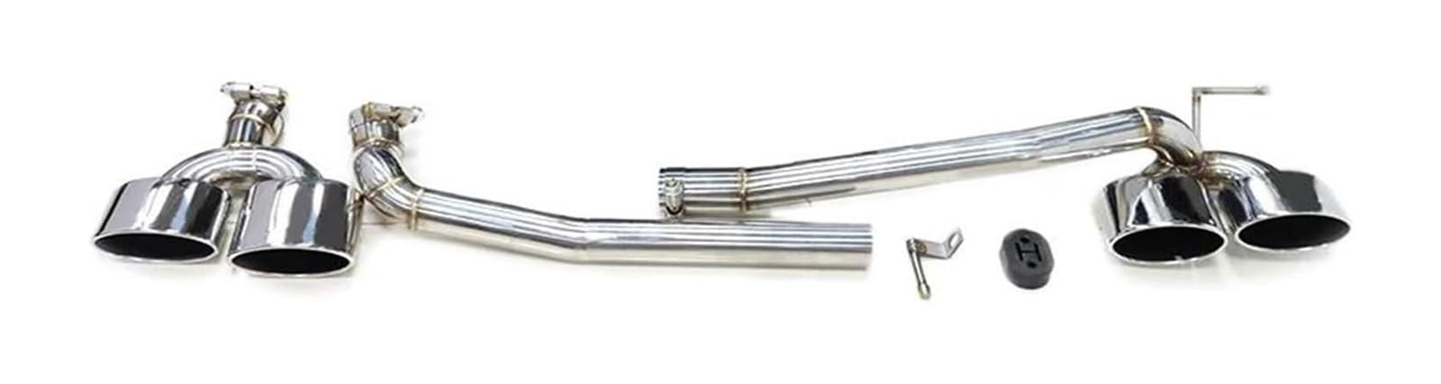Auto Endrohre Für B&enz W204 C200 C180 C260 C63 Für M Für Sport 2008-2013 Abgasanlage Ovale Düse Autoauspuffrohr Endrohrspitze(Silver 26cm) von WEKPOPMEVL