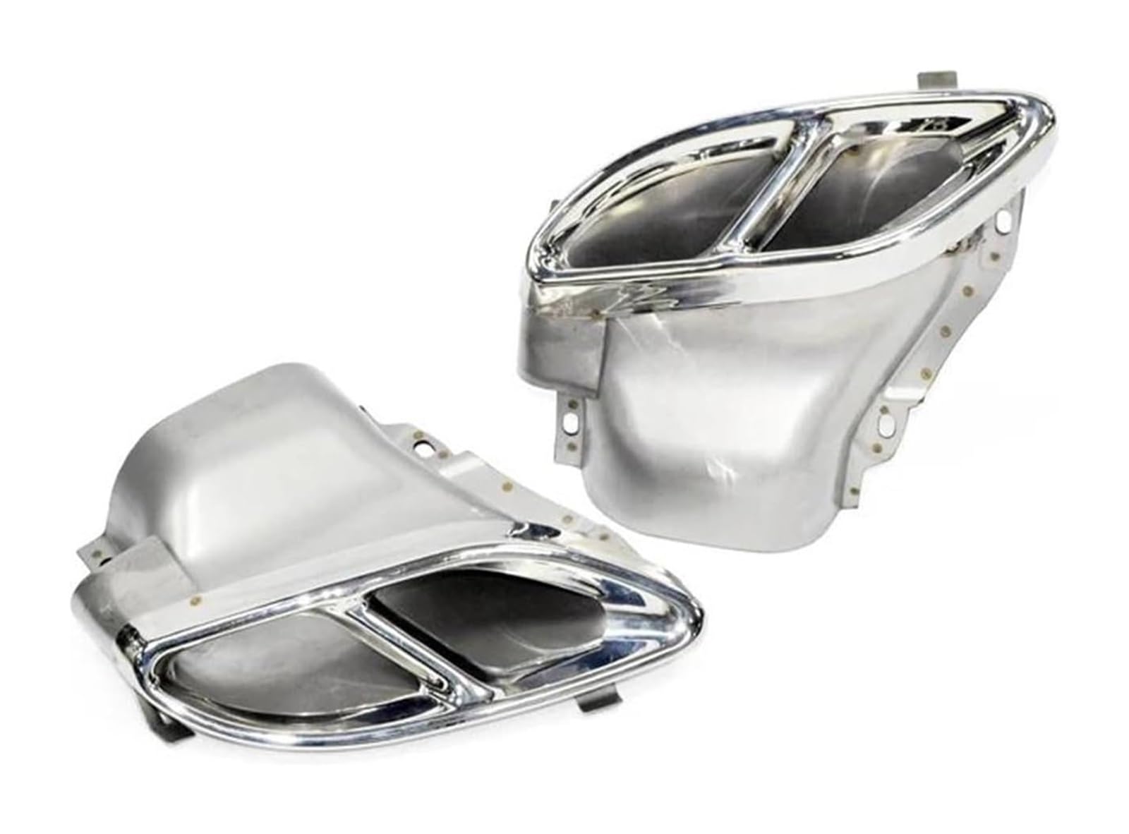 Auto Endrohre Für B&enz W205 C180 C200 C250 C300 C450 GLE43 W212 Klasse C Schalldämpferspitze Autoauspuffrohre TailTips Endrohrspitze Autoauspuffspitze(Silber) von WEKPOPMEVL