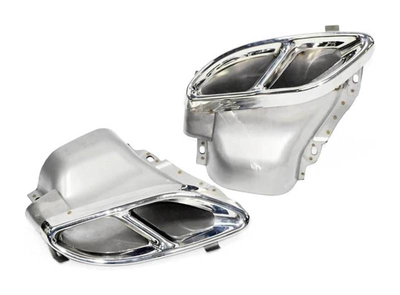 Auto Endrohre Für B&enz W205 C180 C200 C250 C300 C450 GLE43 W212 Klasse C Schalldämpferspitze Autoauspuffrohre TailTips Endrohrspitze Autoauspuffspitze(Silber) von WEKPOPMEVL