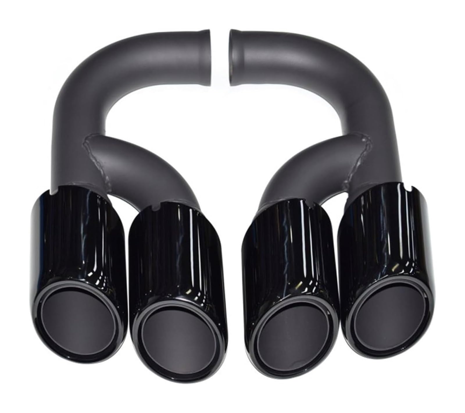 Auto Endrohre Für Cayenne 2011–2014 Schwarzes Hinteres Auspuffrohr Abgasanlage Schalldämpfer Auto-Auspuffspitze Auto-Schalldämpfer-Endrohr(Black Long) von WEKPOPMEVL