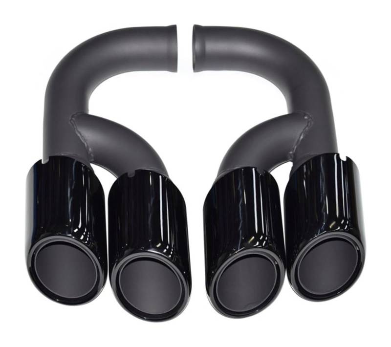 Auto Endrohre Für Cayenne 2011–2014 Schwarzes Hinteres Auspuffrohr Abgasanlage Schalldämpfer Auto-Auspuffspitze Auto-Schalldämpfer-Endrohr(Black Long) von WEKPOPMEVL