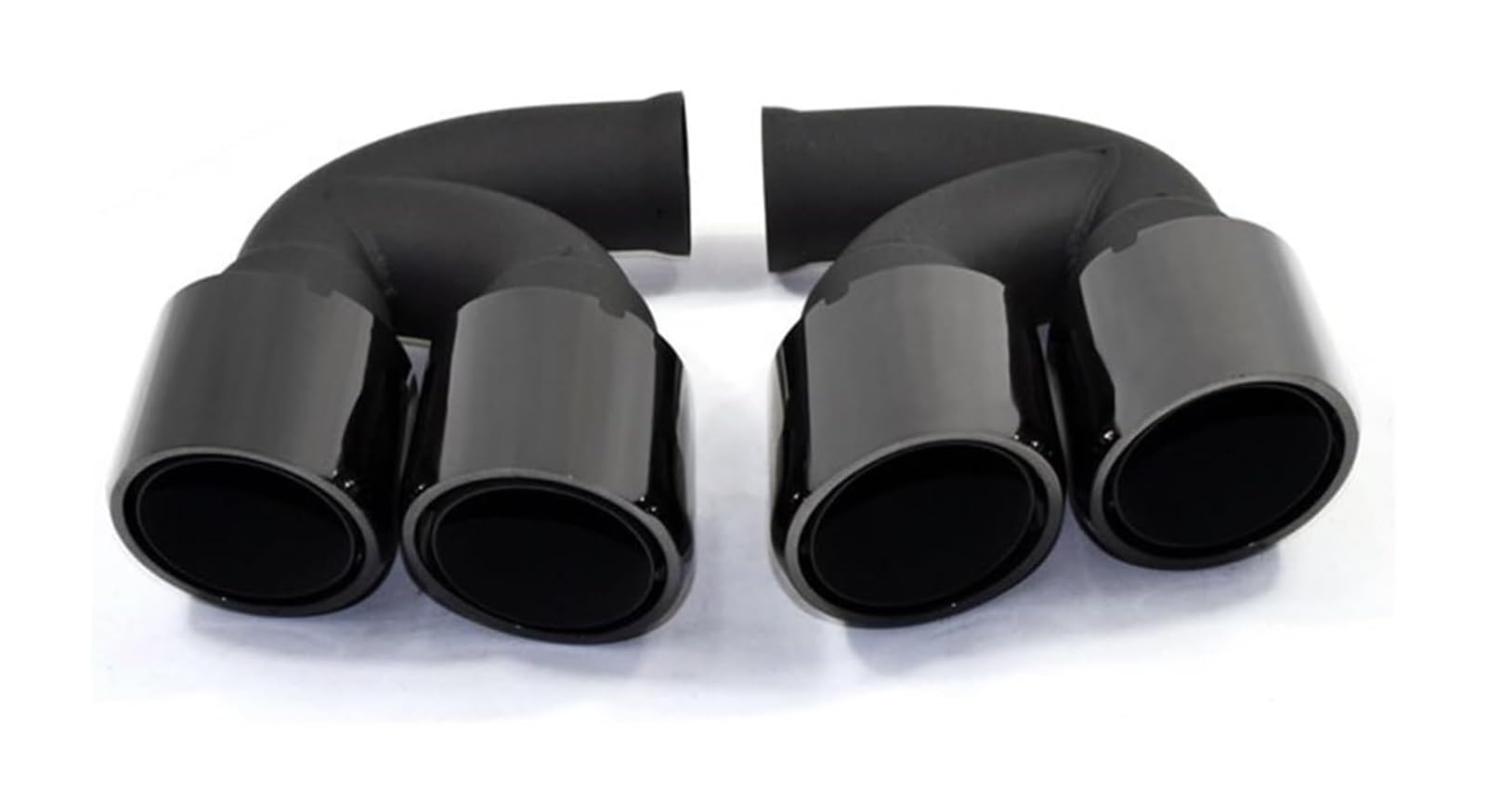 Auto Endrohre Für Cayenne 2011–2014 Schwarzes Hinteres Auspuffrohr Abgasanlage Schalldämpfer Auto-Auspuffspitze Auto-Schalldämpfer-Endrohr(Black Short) von WEKPOPMEVL