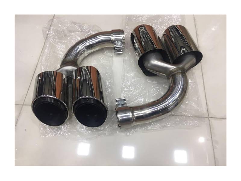Auto Endrohre Für Cayenne 2018 2019 Auto Schwanz Air Outlet Vent Kit Endrohr Auto Auspuff Tip Muffler End Rohr Hinten Auspuff Schalldämpfer Spitze Rohr von WEKPOPMEVL