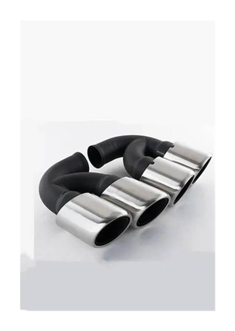 Auto Endrohre Für Cayenne Für S V8 2011-2014 Auto Hinten Air Outlet Vent Schalldämpfer Exhause Endrohr Spitze Rohr Auspuff Tipps Schalldämpfer Auspuff Schwanz Ende(V8 S- Silver) von WEKPOPMEVL