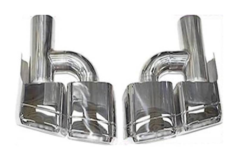 Auto Endrohre Für M&ercedes Für B&enz CLS-Klasse W218 2011-2018 Upgrade CLS AMG 63 Quad Out Square Schalldämpfer Spitze Düse Schwanz Throat Auspuffrohr(H Silvre) von WEKPOPMEVL