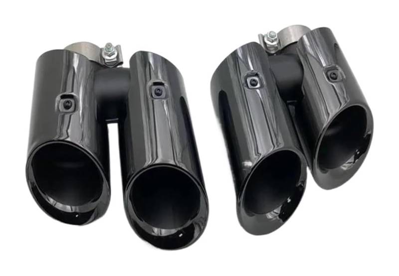 Auto Endrohre Für Macan Für GTS 2,0 T 2019 Auto Hinten Air Outlet Vent Exhause Schalldämpfer Spitze Kanal Aus Endrohr Kit Auspuff Tipps Schalldämpfer von WEKPOPMEVL