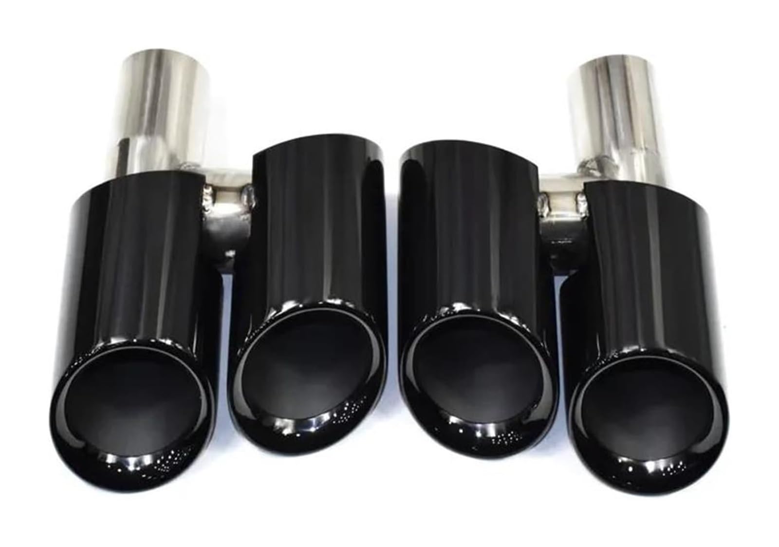 Auto Endrohre Für Panamera 2009-2013 Exhuast Rohr Schalldämpfer Spitze Auspuff Tipps Schalldämpfer Auspuff Endrohr Auto Quad Auspuff Spitze(Schwarz) von WEKPOPMEVL