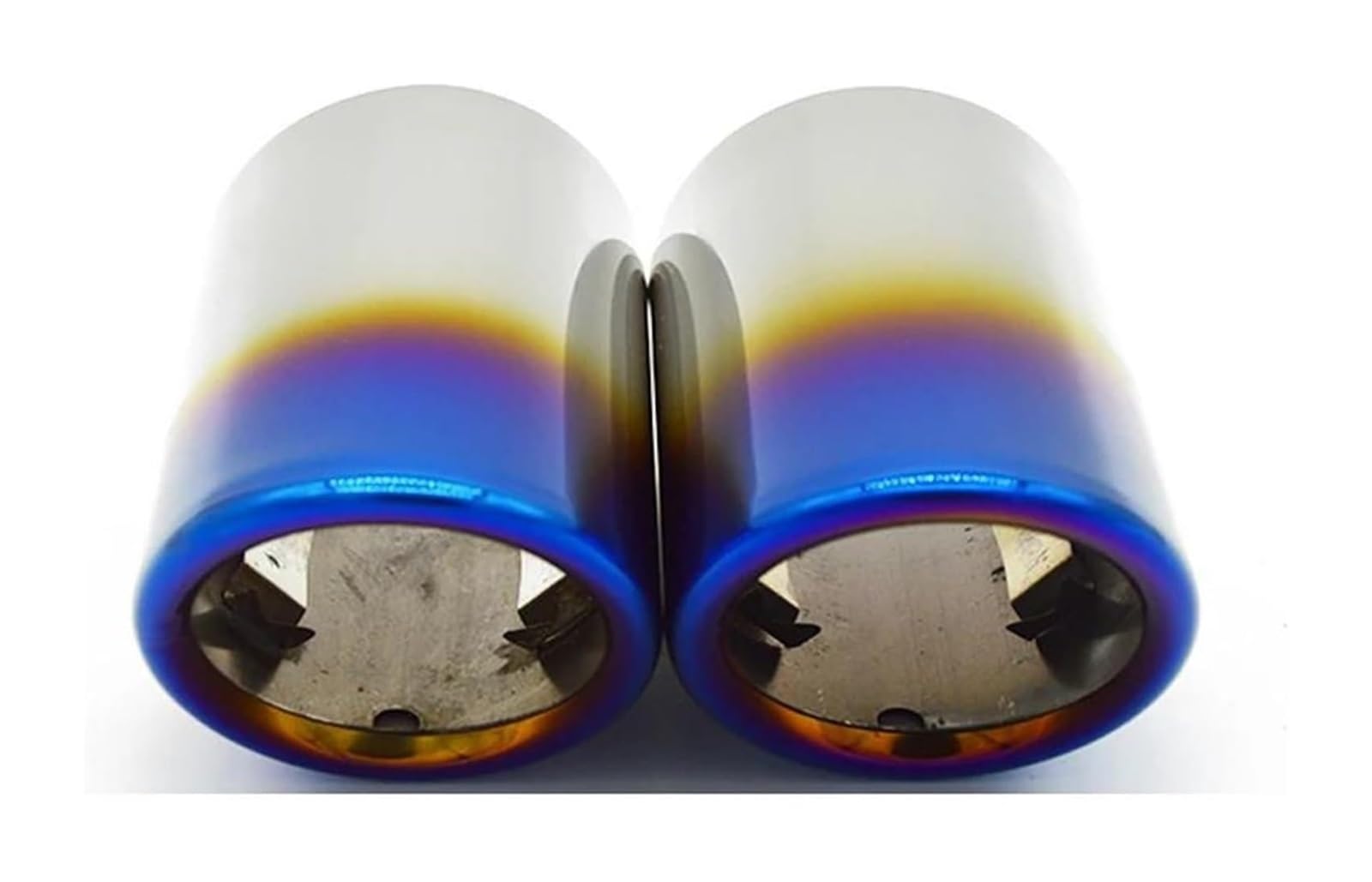 Auto Endrohre Für Superb Für Yeti 1,4 T 1,6 T 1,6 L 2009-2015 Auspuff Tipps Schalldämpfer Schwanz Ende Rohr Auto Auspuff End Tip Schalldämpfer Abdeckung(2 pieces Blue) von WEKPOPMEVL