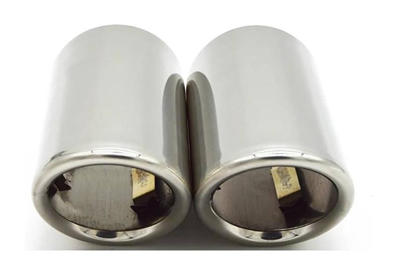 Auto Endrohre Für Superb Für Yeti 1,4 T 1,6 T 1,6 L 2009-2015 Auspuff Tipps Schalldämpfer Schwanz Ende Rohr Auto Auspuff End Tip Schalldämpfer Abdeckung(2 pieces Silver) von WEKPOPMEVL