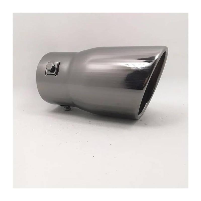 Auto Endrohre Für T&oyota Für Prado Automobil Teile Edelstahl Auto Auspuff Auspuffrohr Schalldämpfer 1Pc Schwanz Throat(Schwarz) von WEKPOPMEVL