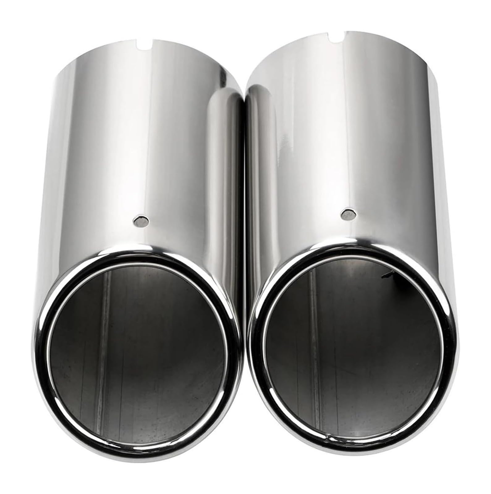 Auto Endrohre Für VW Für CC Für p&assat Für T&iguan Für J&etta Für SAGITAR Für POLO Für G&olf 7 Auto Auspuff Endrohr Spitze Schalldämpfer Abdeckung(Silver-7.6cm) von WEKPOPMEVL
