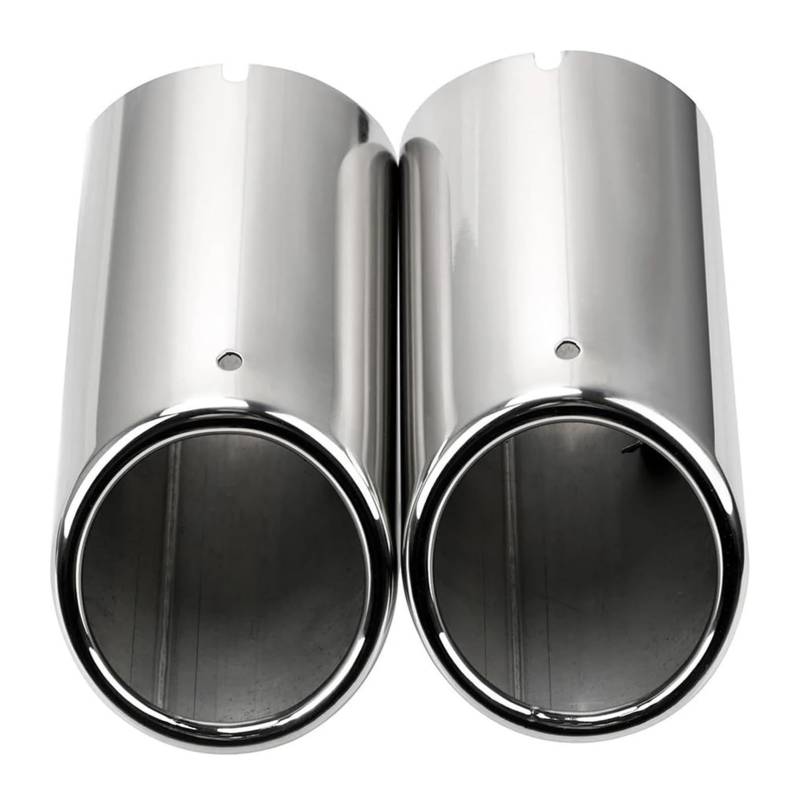 Auto Endrohre Für VW Für CC Für p&assat Für T&iguan Für J&etta Für SAGITAR Für POLO Für G&olf 7 Auto Auspuff Endrohr Spitze Schalldämpfer Abdeckung(Silver-7.6cm) von WEKPOPMEVL