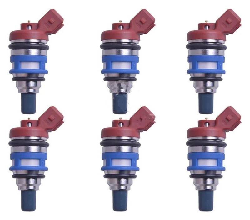 Injektor Kraftstoff Für 300ZX 3.0L-V6 1990 1991 1992 1993 1660015V02 4G1469 FJ142 6 Stücke 555ccc Kraftstoff Injektor Düse 16600-15V02 von WEKPOPMEVL