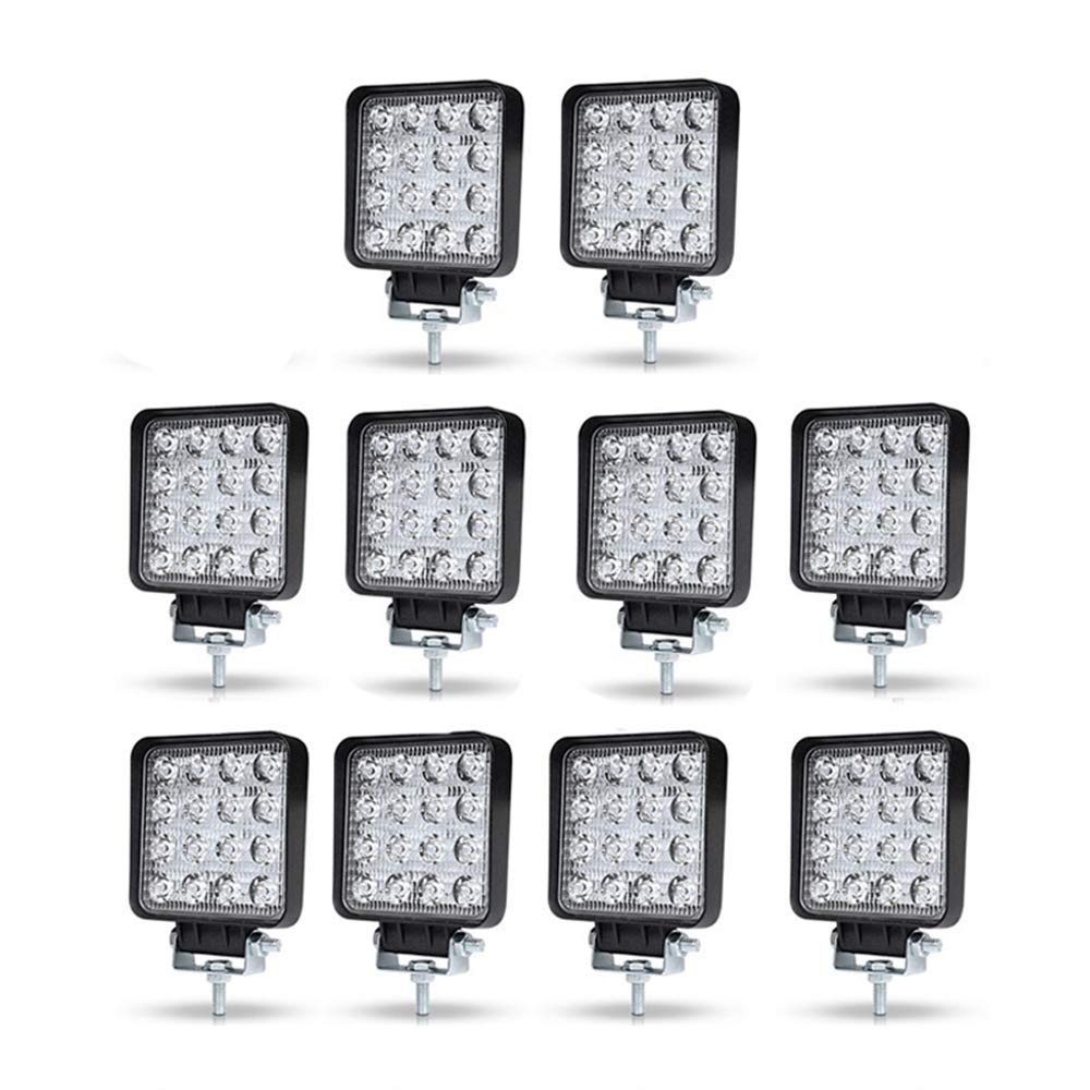 WELLIT 10X 48W LED Arbeitsscheinwerfer Offroad Scheinwerfer Traktor Für Jeep Bagger SUV WELLIT 10X 48W LED Arbeitsscheinwerfer Offroad Scheinwerfer Traktor Für Jeep Bagger SUV von WELLIT