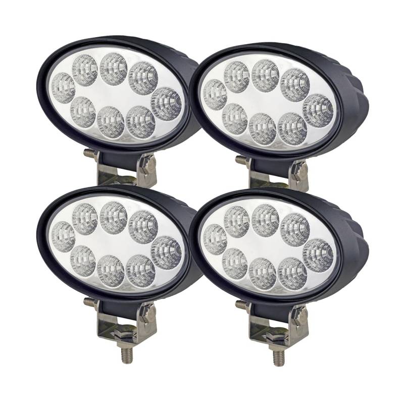 WELLIT 4X 24w Oval Led Arbeitsscheinwerfer Scheinwerfer Offroad 12V24V Fluchtlicht Arbeitslicht IP68 Traktor SUV von WELLIT