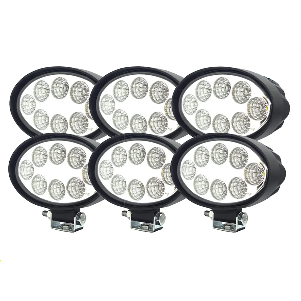 WELLIT 6x 24w Oval Led Arbeitsscheinwerfer Scheinwerfer Offroad 12V24V Fluchtlicht Arbeitslicht IP68 Traktor SUV WELLIT 6x 24w Oval Led Arbeitsscheinwerfer Scheinwerfer Offroad 12V24V Fluchtlicht Arbeitslicht IP68 Traktor SUV von WELLIT