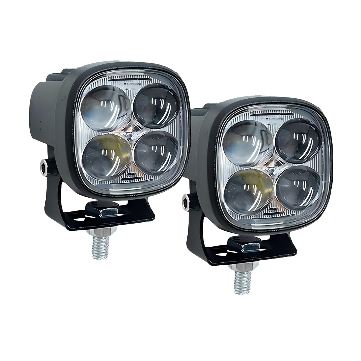 WELLIT Led arbeitsscheinwerfer Motorrad,2 x 2 Zoll 40W Led scheinwerfer 12v 24v Weiß/Gelb Spot Led Pods Zusatzscheinwerfer offroad beleuchtung für Traktor Auto SUV Motorrad WELLIT Led arbeitsscheinwerfer Motorrad,2 x 2 Zoll 40W Led scheinwerfer 12v 24v Weiß/Gelb Spot Led Pods Zusatzscheinwerfer offroad beleuchtung für Traktor Auto SUV Motorrad von WELLIT