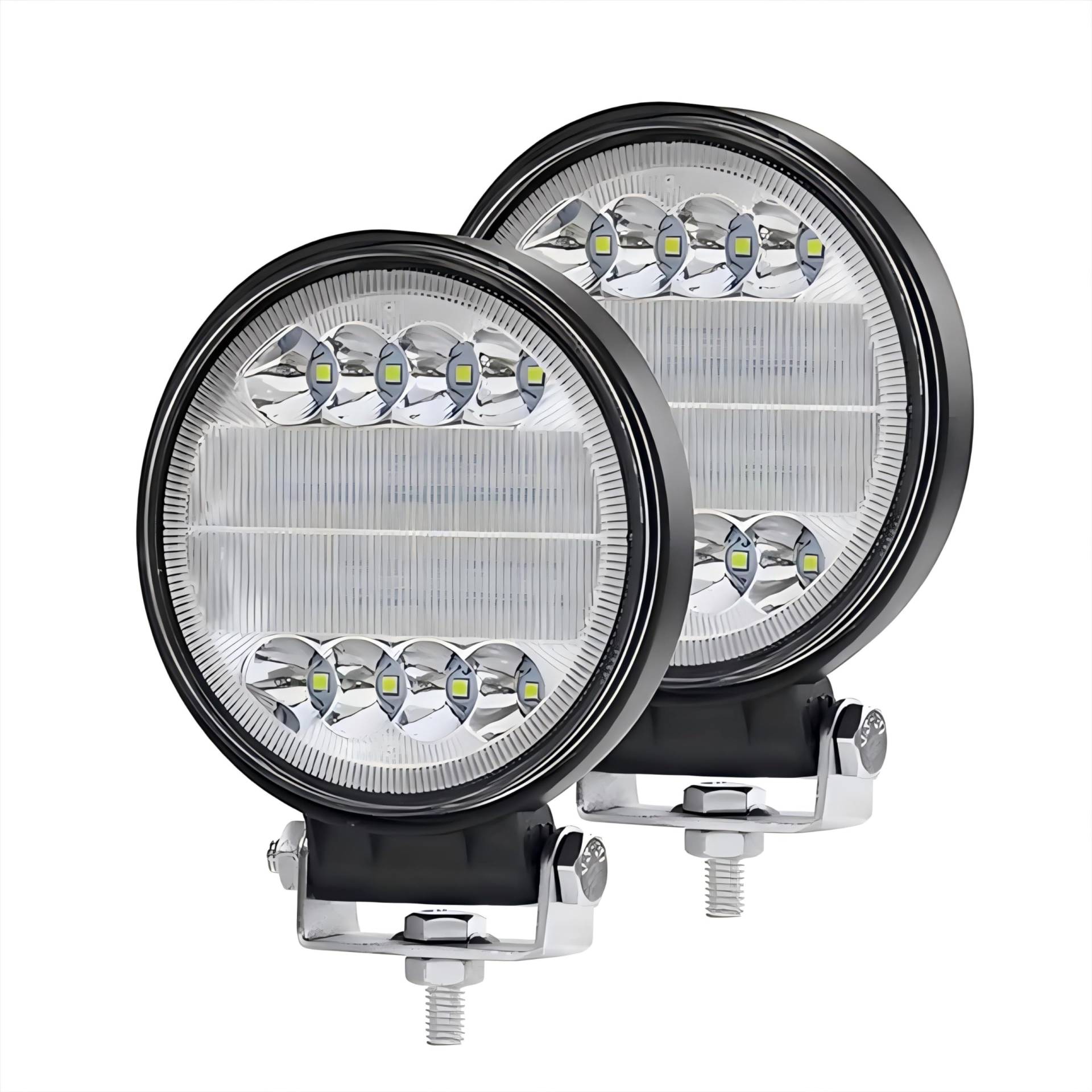 WELLIT Scheinwerfer LED Arbeitsscheinwerfer 2x72W 12v 24v,Runde LED Zusatzscheinwerfer Offroad Wasserdicht IP68 Traktor SUV Auto WELLIT Scheinwerfer LED Arbeitsscheinwerfer 2x72W 12v 24v,Runde LED Zusatzscheinwerfer Offroad Wasserdicht IP68 Traktor SUV Auto von WELLIT