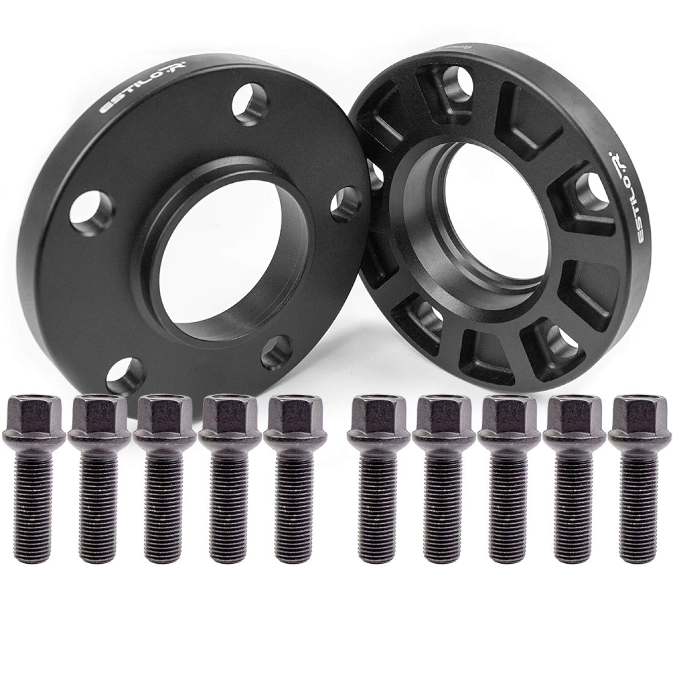 Estilo-R Spurverbreiterung 5x112 30mm 2x15mm Ø66,5 ABE schwarz Mercedes CLK SLK Estilo-R Spurverbreiterung 5x112 30mm 2x15mm Ø66,5 ABE schwarz Mercedes CLK SLK von WEMAR Autozubehör GmbH