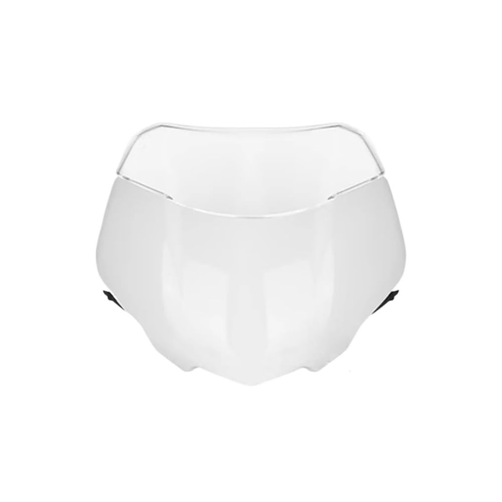 Windschutzscheibe Windabweiser Für Street Für Triple 765RS 765 RS Für Moto2 2023 Motorrad Frontscheibe Windschutz Wind Bildschirm Schild Spoiler Deflektor(Bright White Set) von WENDMY