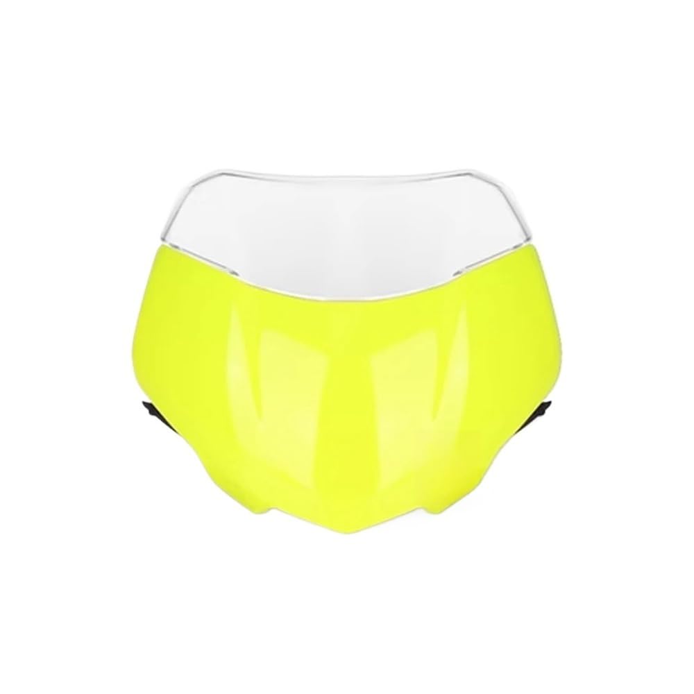 Windschutzscheibe Windabweiser Für Street Für Triple 765RS 765 RS Für Moto2 2023 Motorrad Frontscheibe Windschutz Wind Bildschirm Schild Spoiler Deflektor(Fluorescent Set) von WENDMY